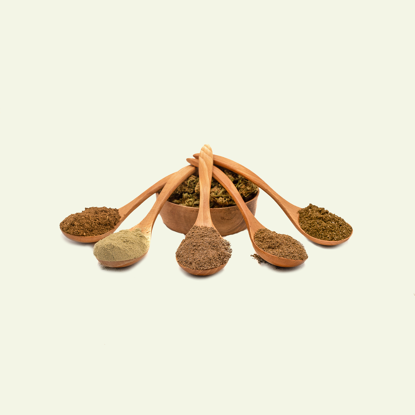 seewinkler Produktproben auf Löffeln präsentiert