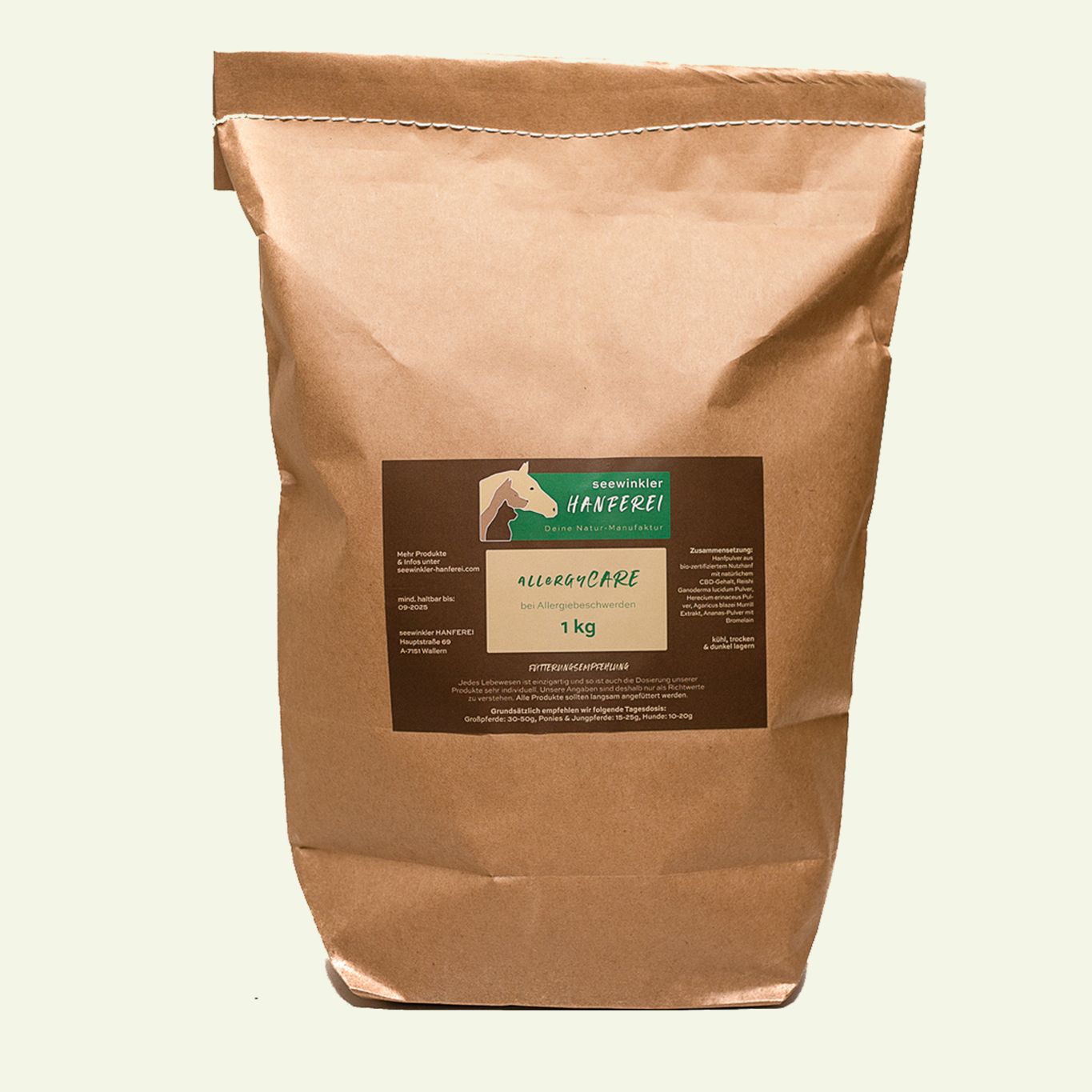 seewinkler allergyCARE Futtersack geschlossen für Pferde